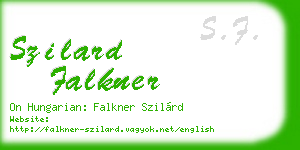szilard falkner business card